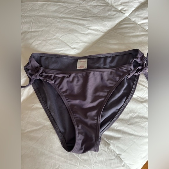 2 Piece Bikini Large Eggplant Xhilaration Adjustable Straps on top & bottom - Picture 4 of 8